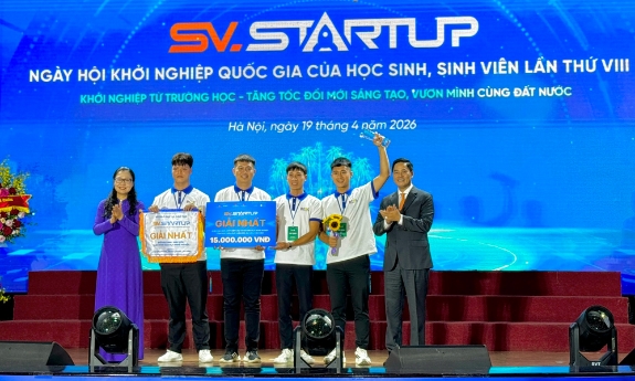 Trường Cao đẳng Cơ điện và Xây dựng Bắc Ninh đạt 3 giải tại Ngày hội Khởi nghiệp quốc gia 